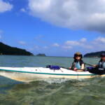 きれいな海を漕ぐ